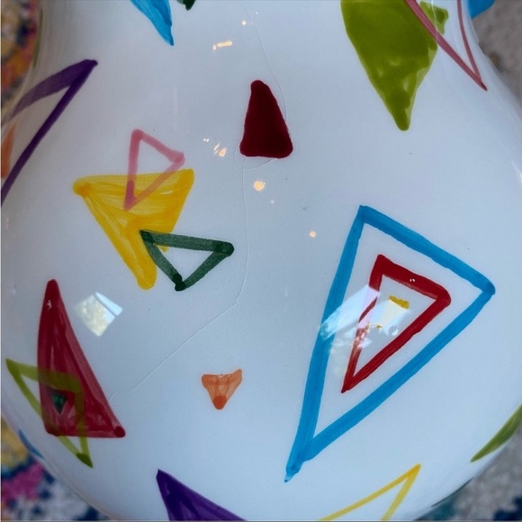 Vintage 1980s/1990s Designpac geometric ceramic pitcher/vase - Picture 7 of 14